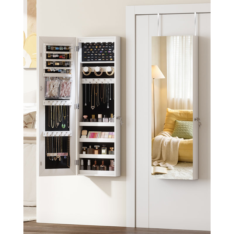 Jewelry Armoire, White