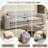Sleeper Sofa Bed with 2 Lumbar Pillows-122596366