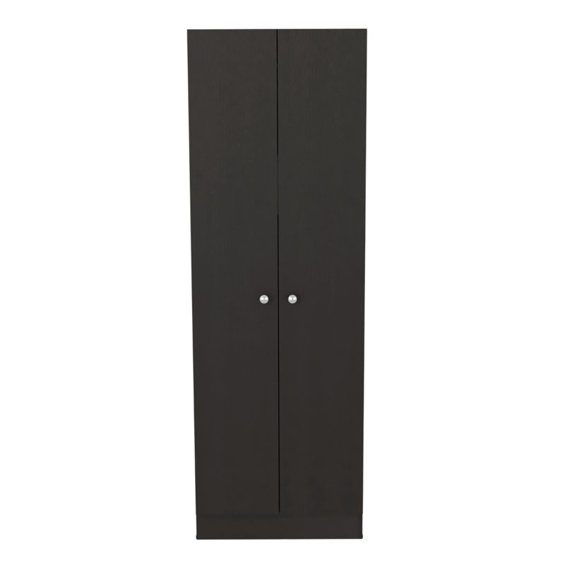 Multistorage Cabinet 71" H, Two Doors, Five Internal Shelves, Black