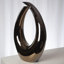 Sculpture en boucle - bronze