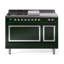 ILVE Nostalgie II Noblesse 48 in Dual Fuel Range, 5 Burner, Griddle, Frenchtop-919351335-919355329