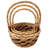 Set Of 3 Honey Buff Color With Handles Baskets