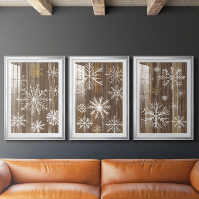 Art des Fêtes de Noël - impression encadrée sur mesure de qualité supérieure - 3 pièces