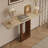 Traditional Nut-Brown Solid Wood Console Table-199013170