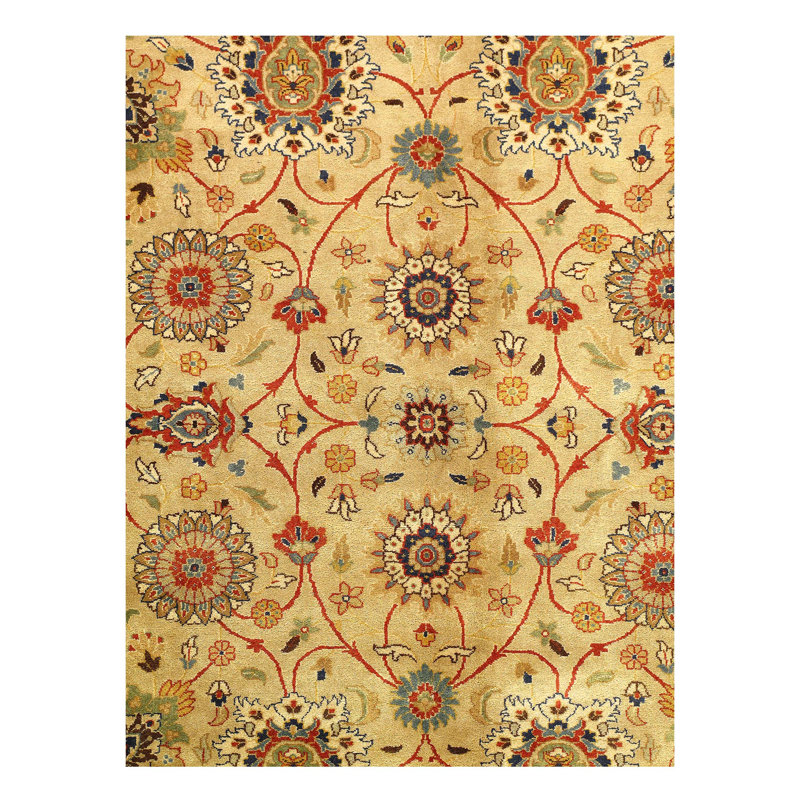 One-of-a-Kind Rectangle 10' X 13'9" Hand Knotted Area Rug