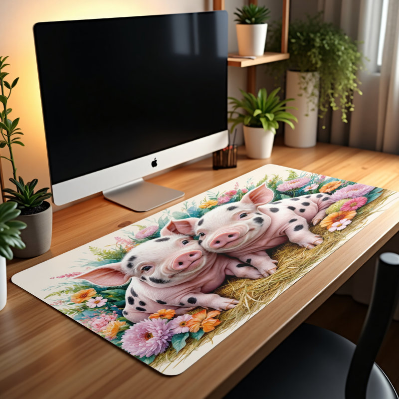 Polyester Desk Pad, 31.5x15.5