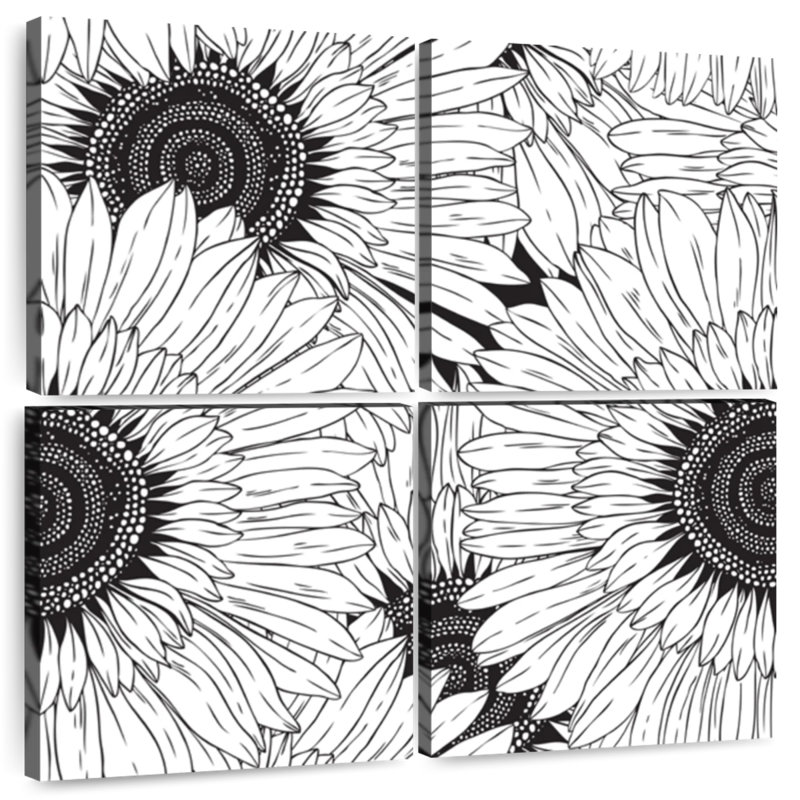 Harnek Sunflower Series, 57" H x 57" W