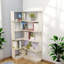 Bibliothèque en forme de L peu encombrante, bois aggloméré, design moderne pour le bureau à domicile