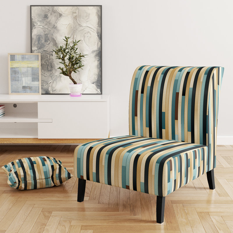 Fauteuil de chambre Serene Green Stripes