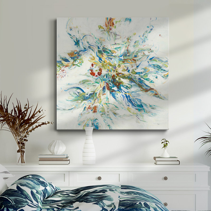 Nature's Flow - Toile tendue avec châssis de qualité supérieure - prête à être accrochée