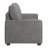 Beaulah Modern Fabric Upholstered Square Arm Loveseat-2097500469