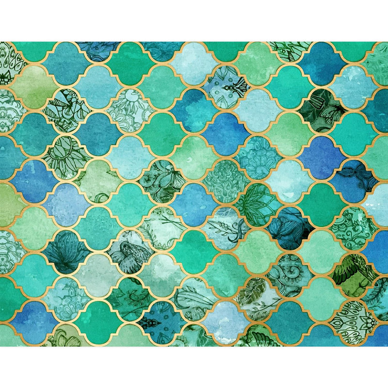 Peel & Stick Geometric Border, 132" L x 168" W