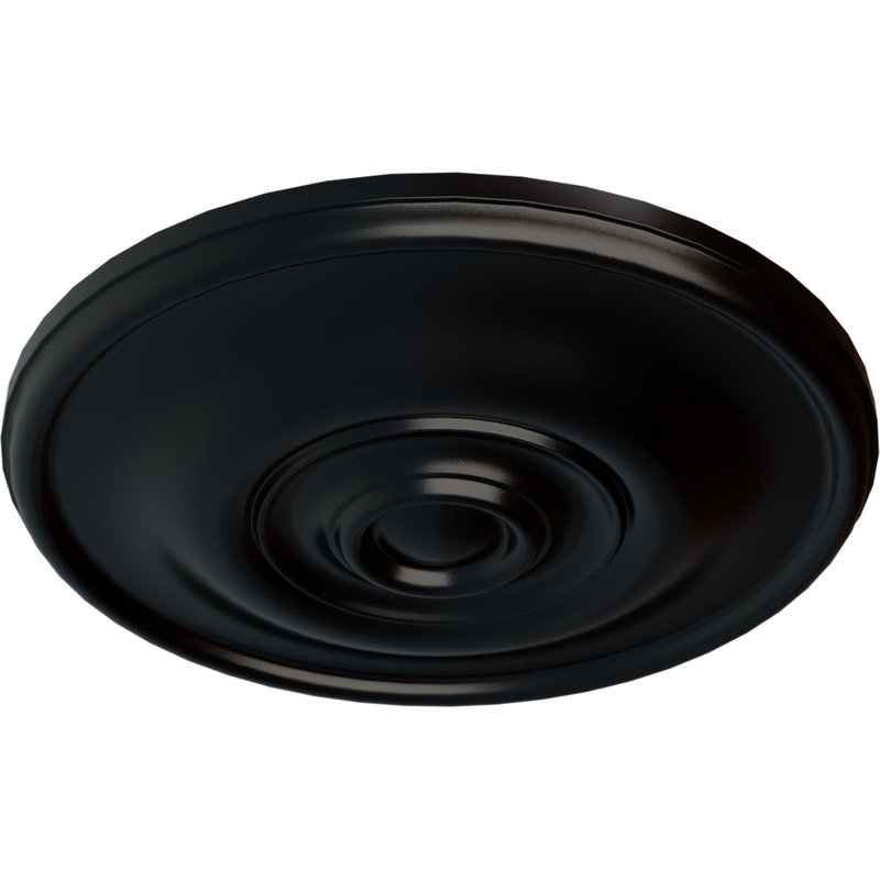 Petit médaillon de plafond Endrathane Federal, Noir de jais
