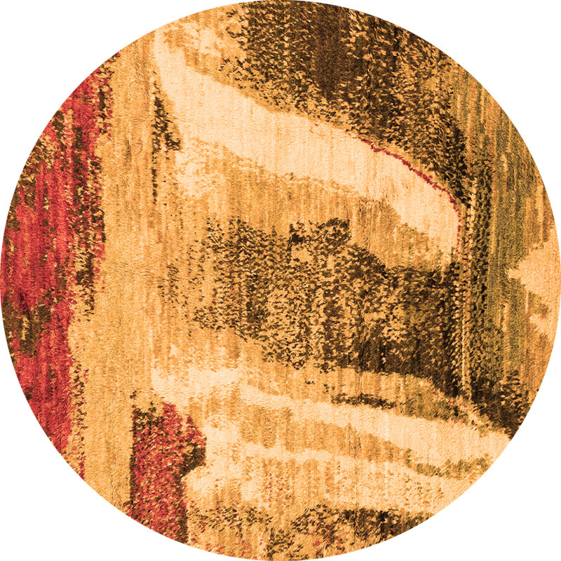 Brawith Abstract Indoor Rug, Round 3'