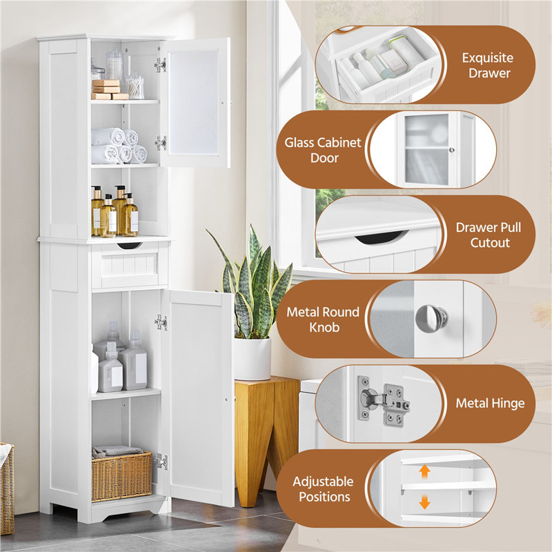 Freestanding Linen Cabinet