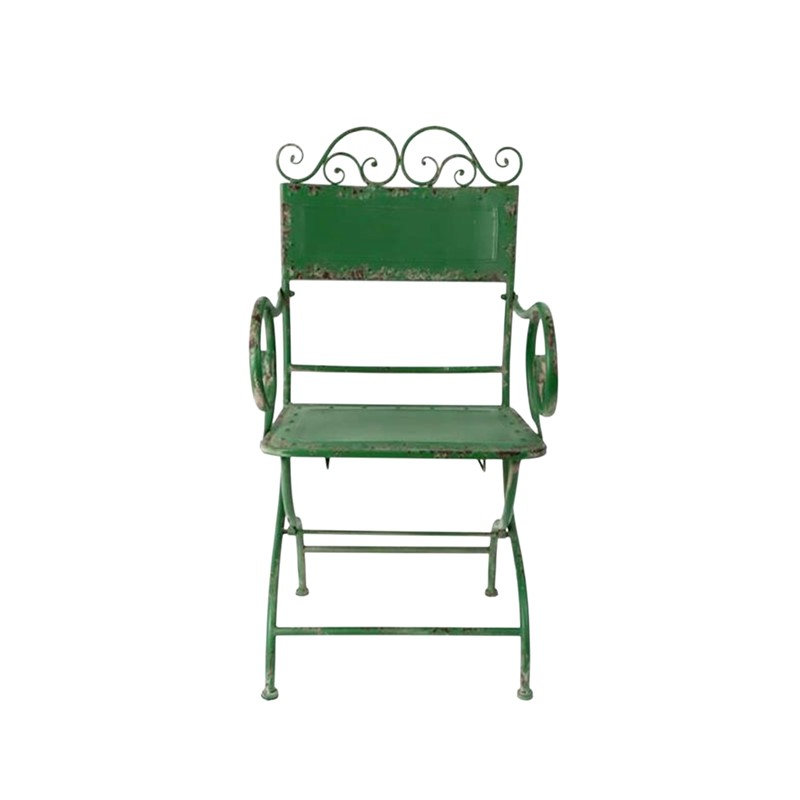 Ensemble repas d'extérieur en fer Charleston, Green, Does Not Apply" H x Does Not Apply" W x 30.12" D, Green