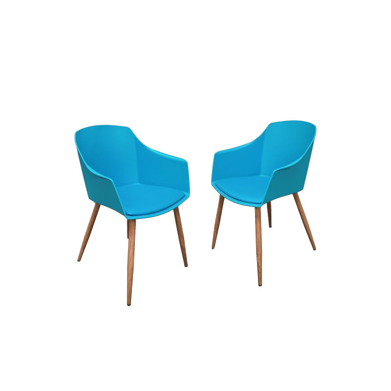 Tristen Upholstered Dining Chair, Teal, 1