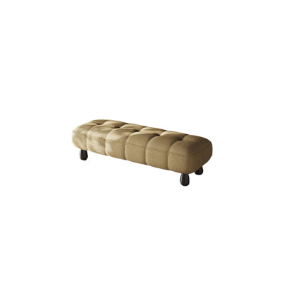Banc rembourré en microfibre / microsuède Shelagh
