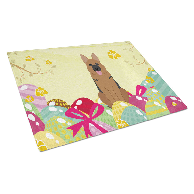 The Holiday Aisle Saroyan Glass German Shepherd Cutting Board