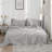 Linen Cotton Flat Sheet(Grey,King)-127119705-127119706