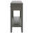 Farmhouse Entryway Table With 3 Drawers, Painted Console Table With Bottom Shelf & Iron Handles, Minimalist Sofa Table-260254294