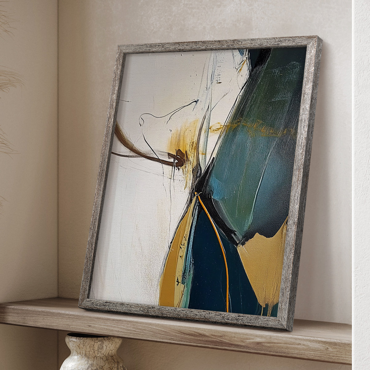 Ivy Bronx ABSTRACT Series DCXII Framed Print - Solid Wood | Wayfair