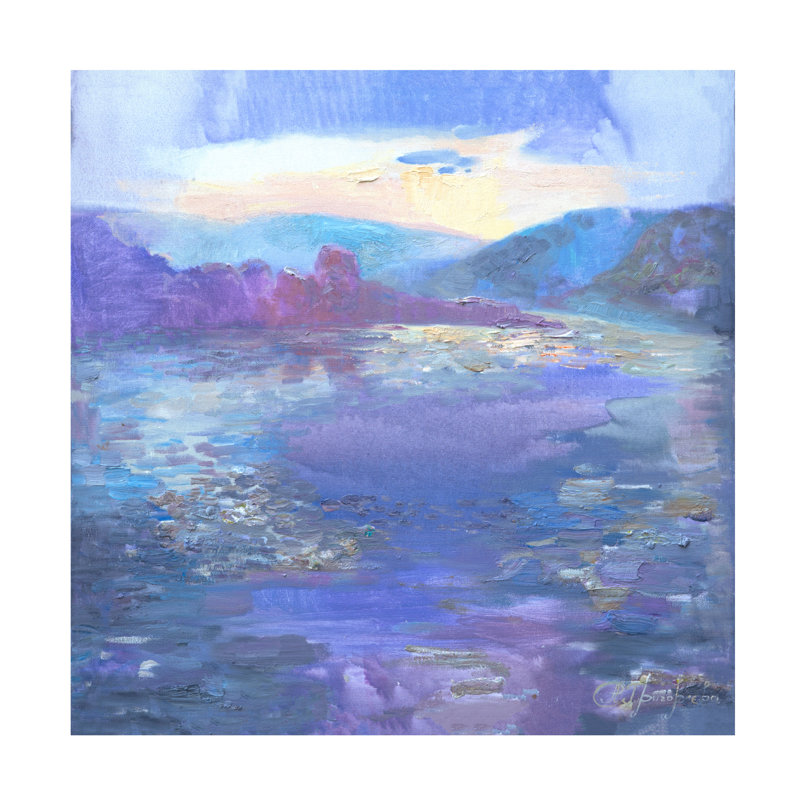 Œuvre sur toile, rouleau, H 14 po x l 14 po