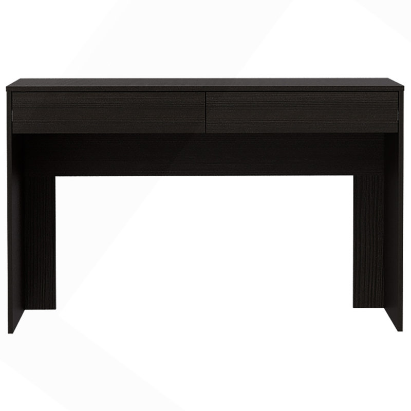 Writing Computer Desk, Two Drawers -Black