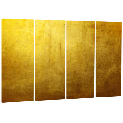 " Gold Texture Wallpaper " 4 - Pieces