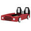 Lit plateforme simple en forme de voiture de course - avec roues attachées-36300909