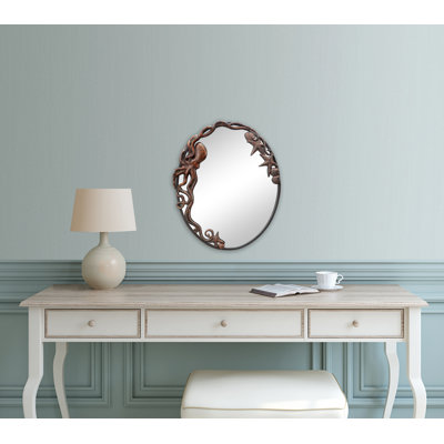 Octopus Oval Wall Mirror