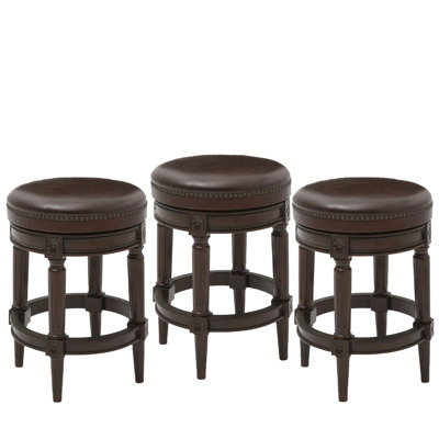 Mehar Swivel Backless Bar & Counter Stool