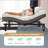 Adjustable Bed Base Frame with Head and Foot Incline, Wireless Remote, Zero Gravity, Quiet Motor, Black, Queen Size