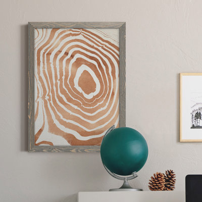 " Wood Grain Suminagashi III "