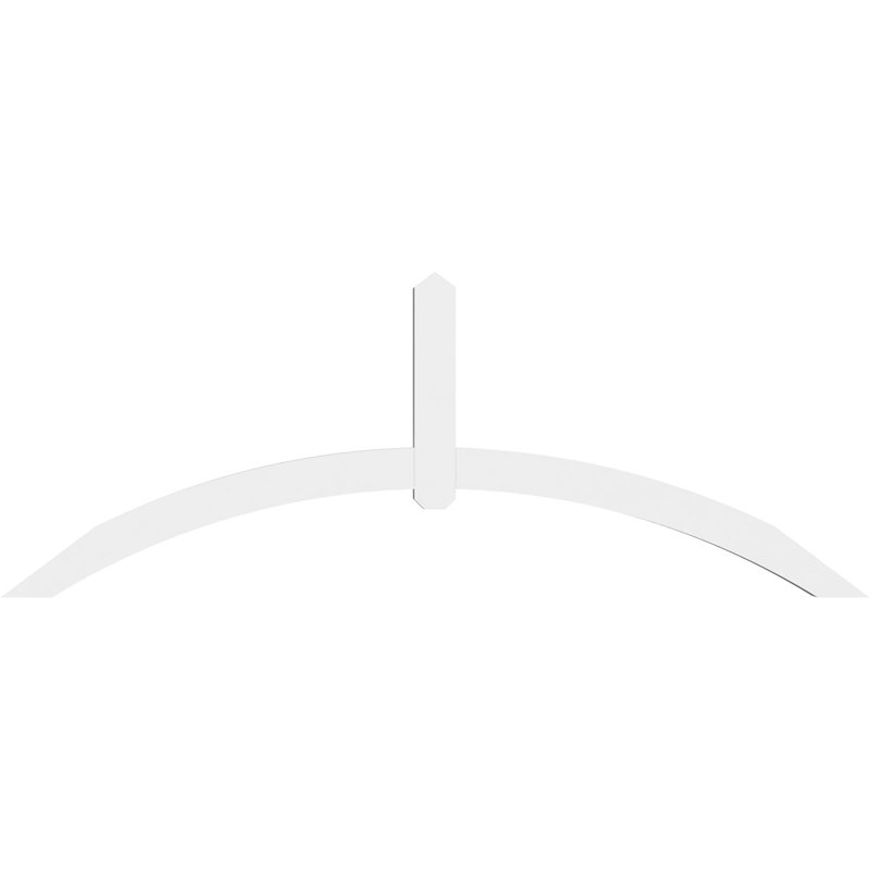 Support pour pignon en PVC Archdale, H 31,5 po x l 84 po (pas: 9/12), P 4 po x F 4 po