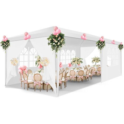 Dakota Fields Gazebo Waterproof Stable Winterproof Party Tent with 4 Removable Walls