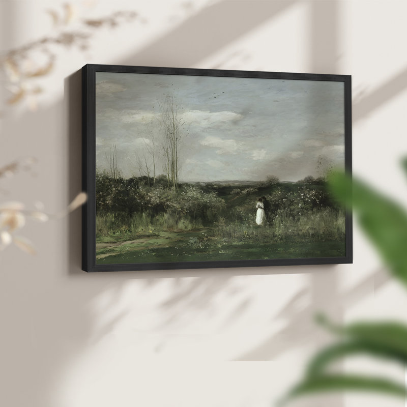 Paysages rétro-DCCCLXV-Reproduction encadrée - réarmable, H 11 po x l 14 po, Noir