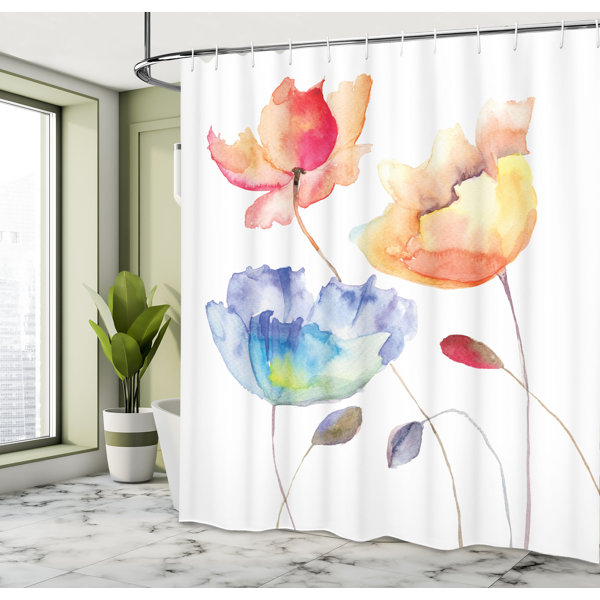 Bless international Mixed Shower Curtain with Hooks Included & Reviews ...