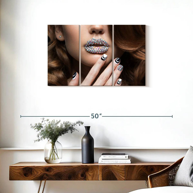 Shuttleworth Crystal Girl Nails, 20" H x 33" W