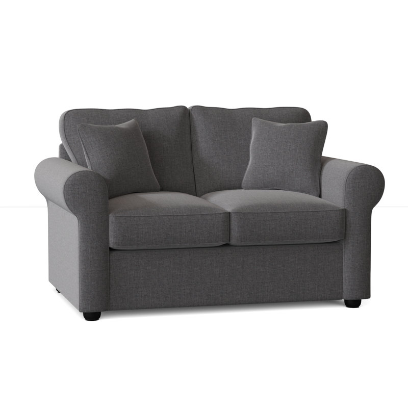 Warrington 60'' Upholstered Loveseat, Cast Slate Sunbrella® Plainweave