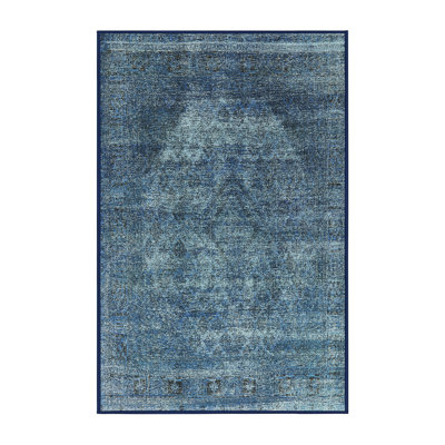 Tapis oriental bleu / gris