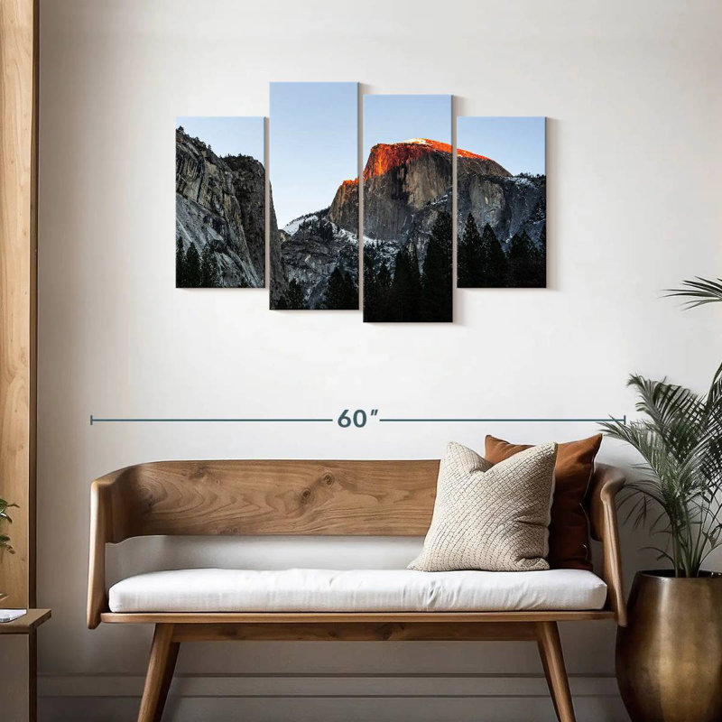 Coucher de soleil à Yosemite, 27" H x 43" W