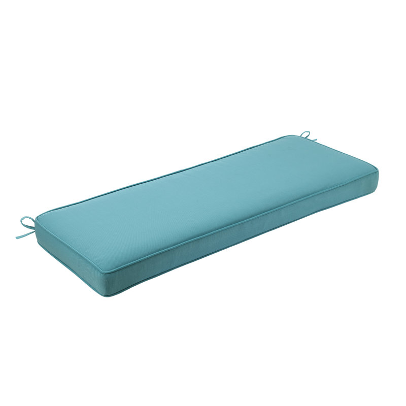 Lucy Eider & Ivory Outdoor 3" Bench Seat Cushion, Blue