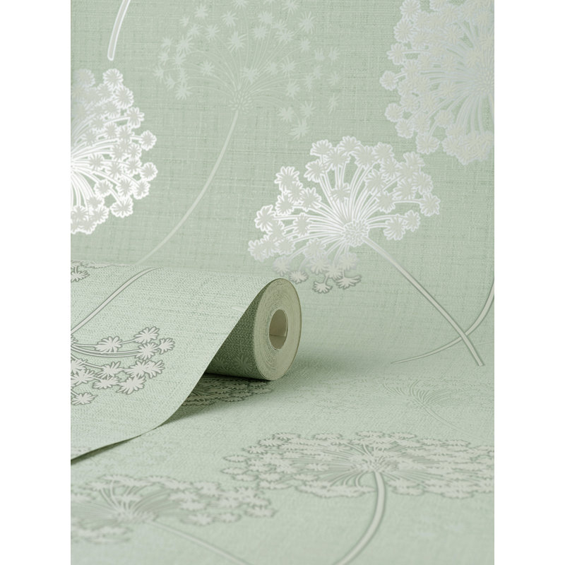 Grace Allium Green Wallpaper