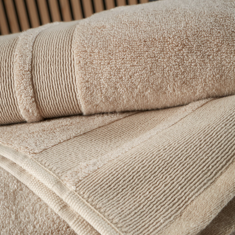 Zero Twist Cotton Modal Bath Sheet, Beige