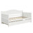 Twin Wooden Daybed With Trundle Bed-153044486