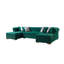 Canapé modulaire en velours vert Lorena-92113160