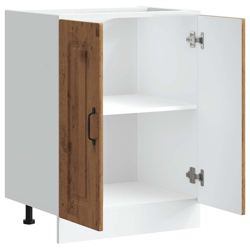 Sink Base Cabinet Kalmar 60X46x81.5 Cm Engineered Wood, Old Wood