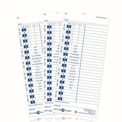 100 Count Time Cards