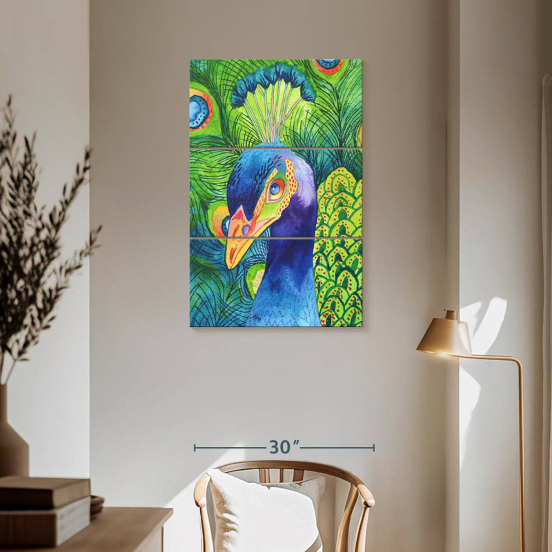 Brampt Perfect Peacock, 57" H x 36" W
